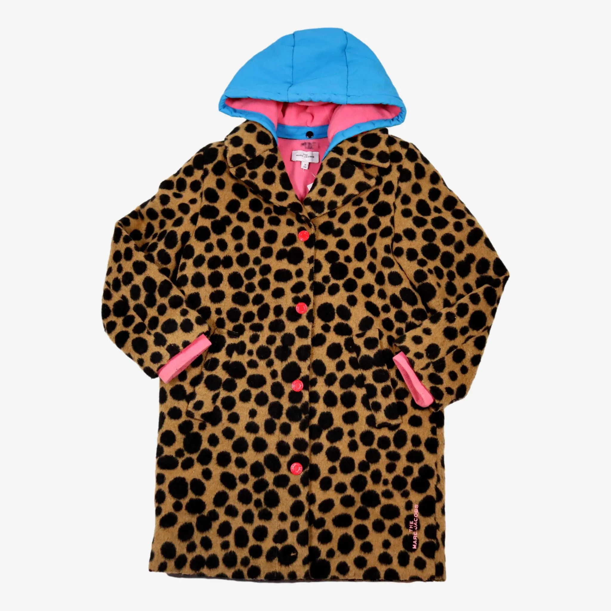 MARC JACOBS 8 ans manteau léopard capuche amovible