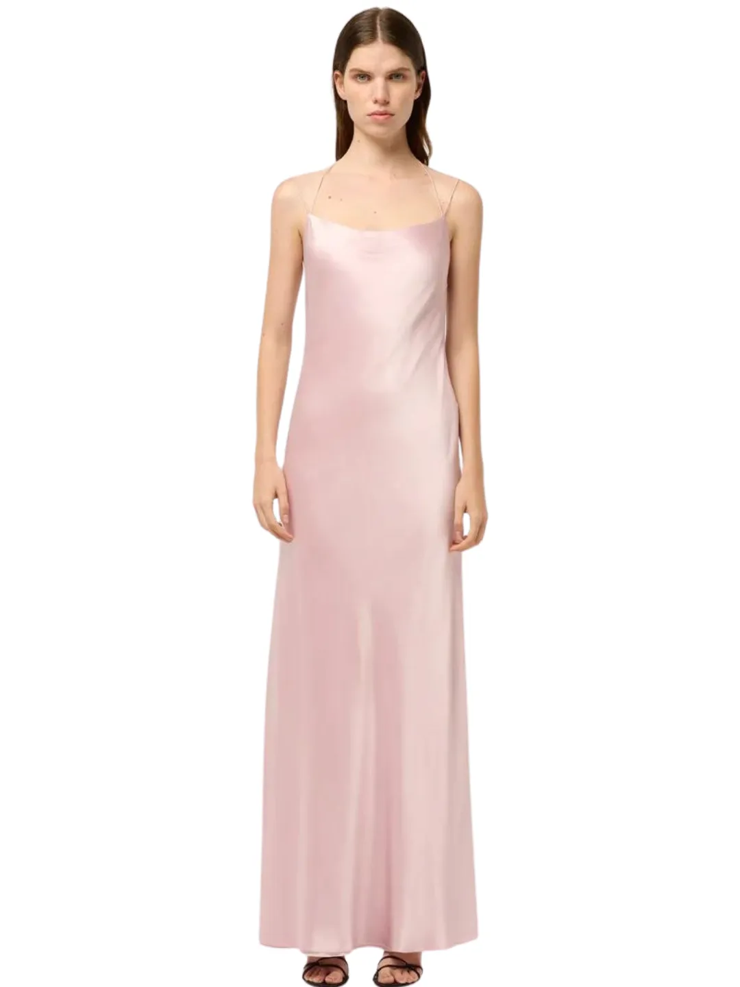 Michael Lo Sordo FLOSS CAMMISOLE SLIP DRESS baby pink  