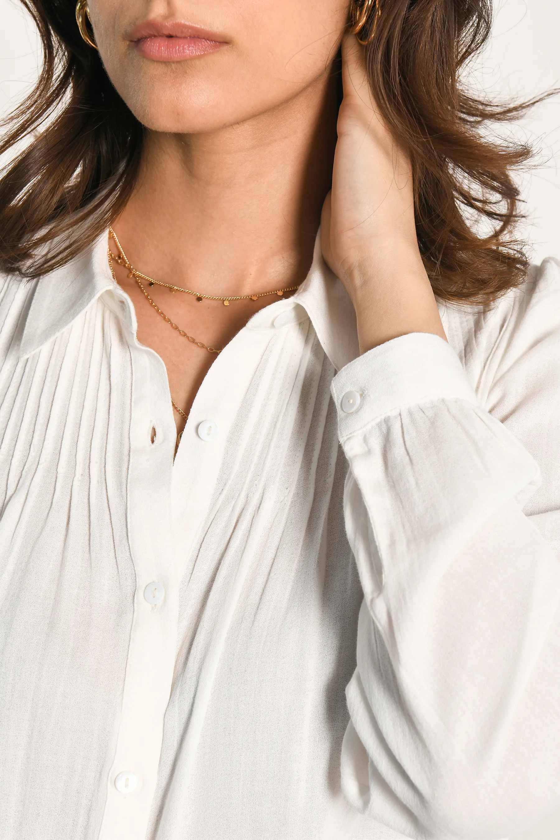 NESS - CHEMISE ML - BLANC