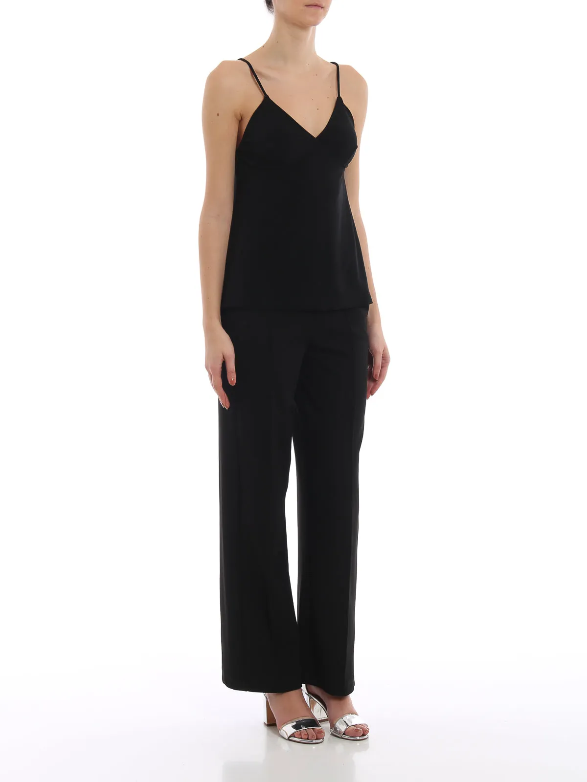 Norma kamali slip top black  
