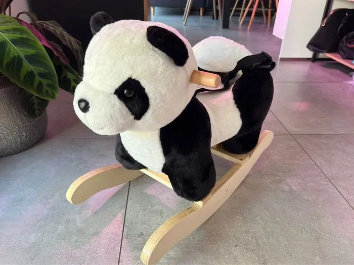 Panda à bascule noir et blanc pour bébé Vertbaudet - Vertbaudet - 12 mois  | Beebs