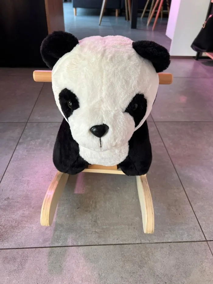 Panda à bascule noir et blanc pour bébé Vertbaudet - Vertbaudet - 12 mois  | Beebs
