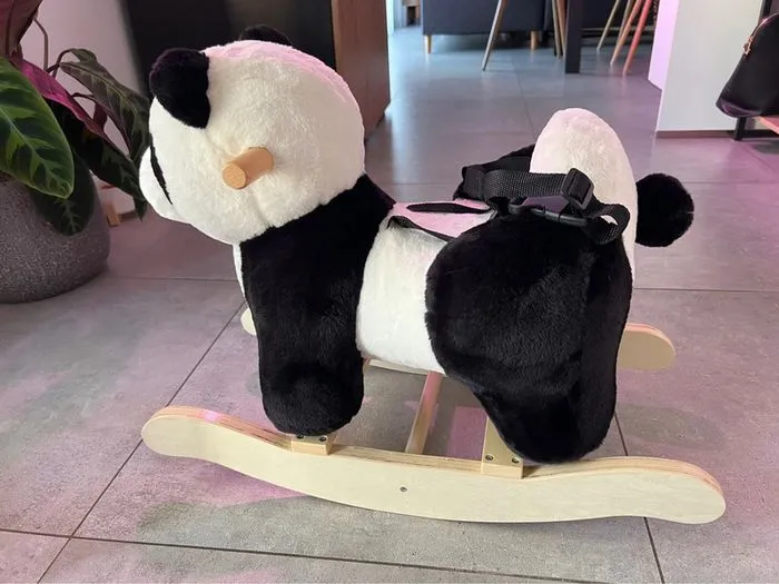 Panda à bascule noir et blanc pour bébé Vertbaudet - Vertbaudet - 12 mois  | Beebs