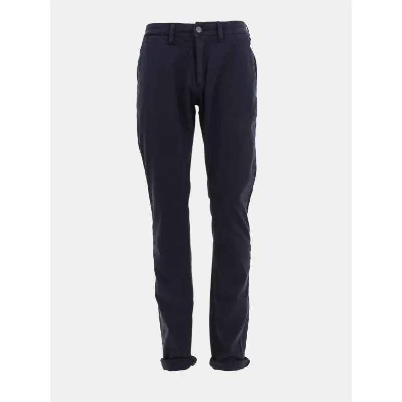 Pantalon chino cesar eclipse bleu homme - Le Temps Des Cerises | wimod