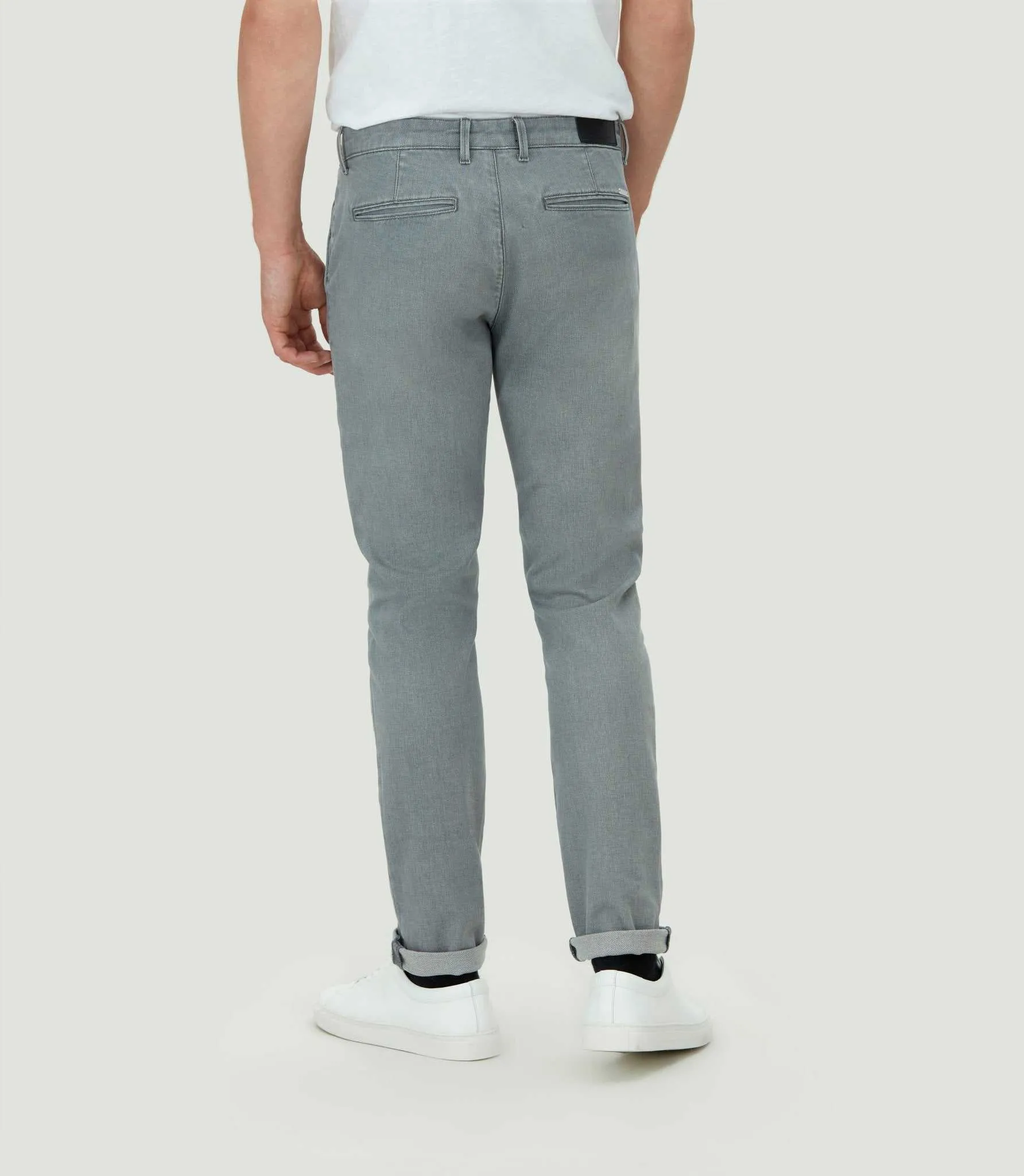Pantalon chino coloris gris clair Cascade