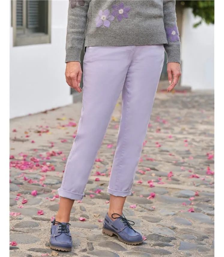 Pantalon chino - Femme - Coton mélangé