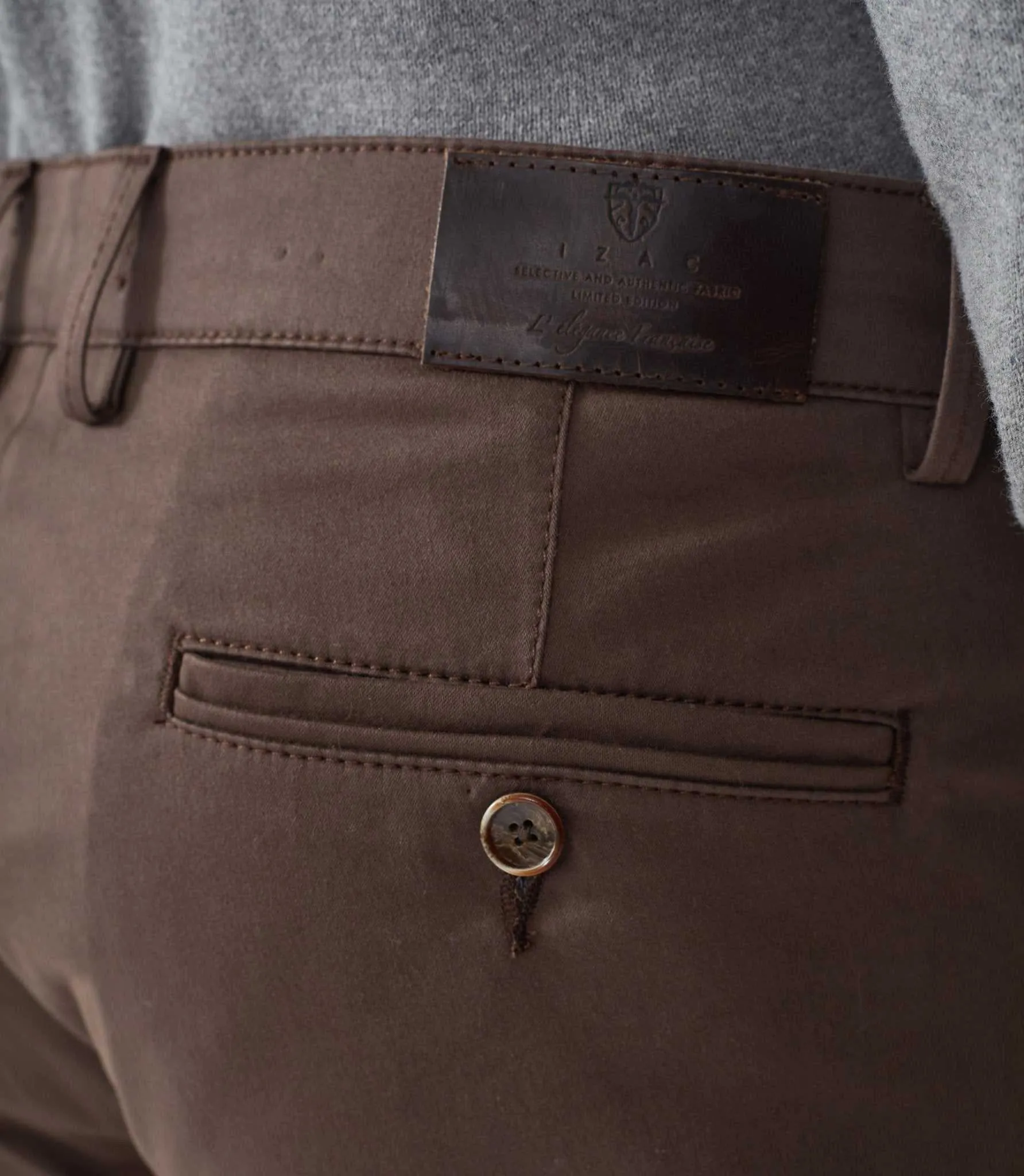 Pantalon chino marron clair Maracana