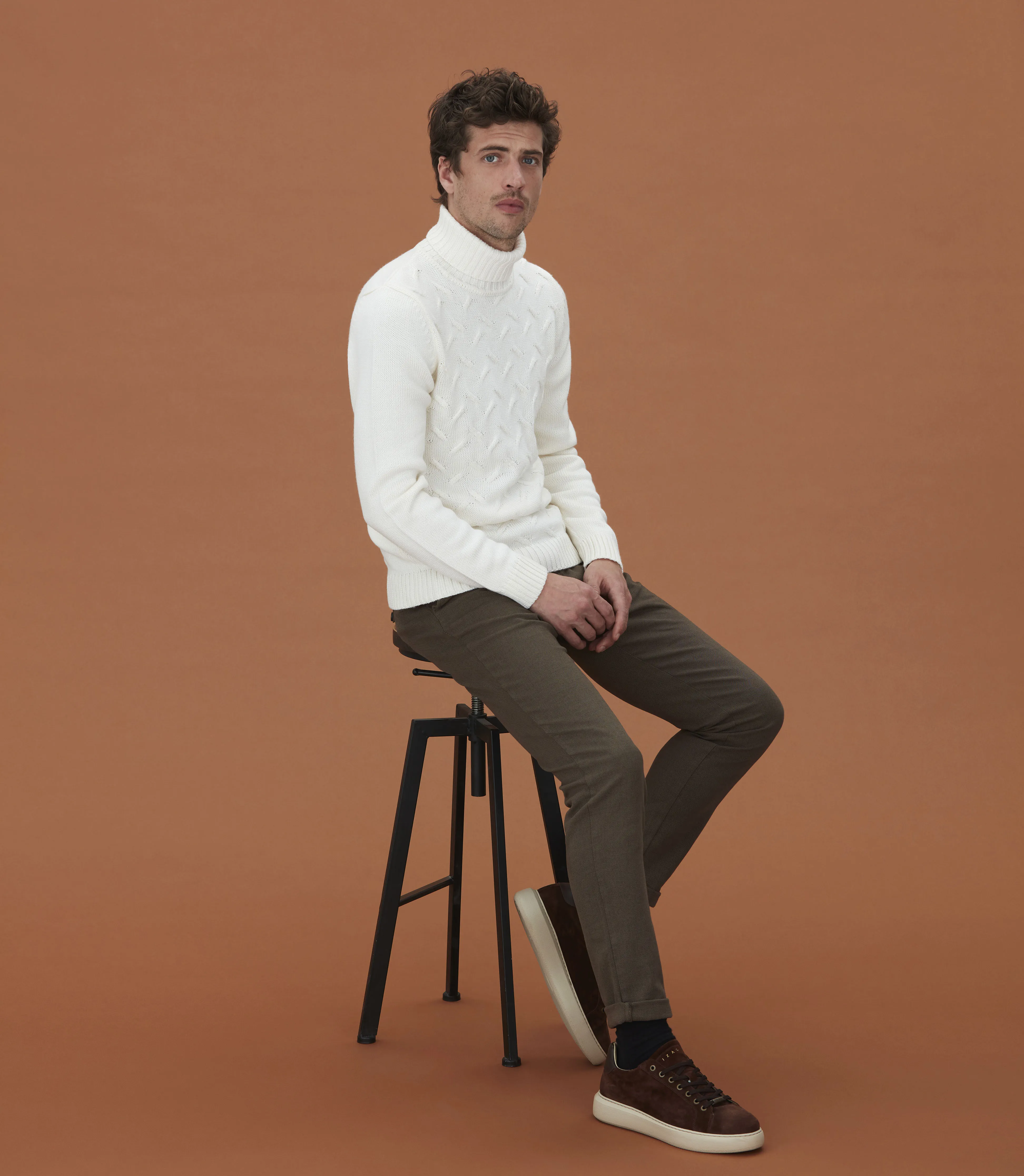 Pantalon chino slim beige foncé Cobra
