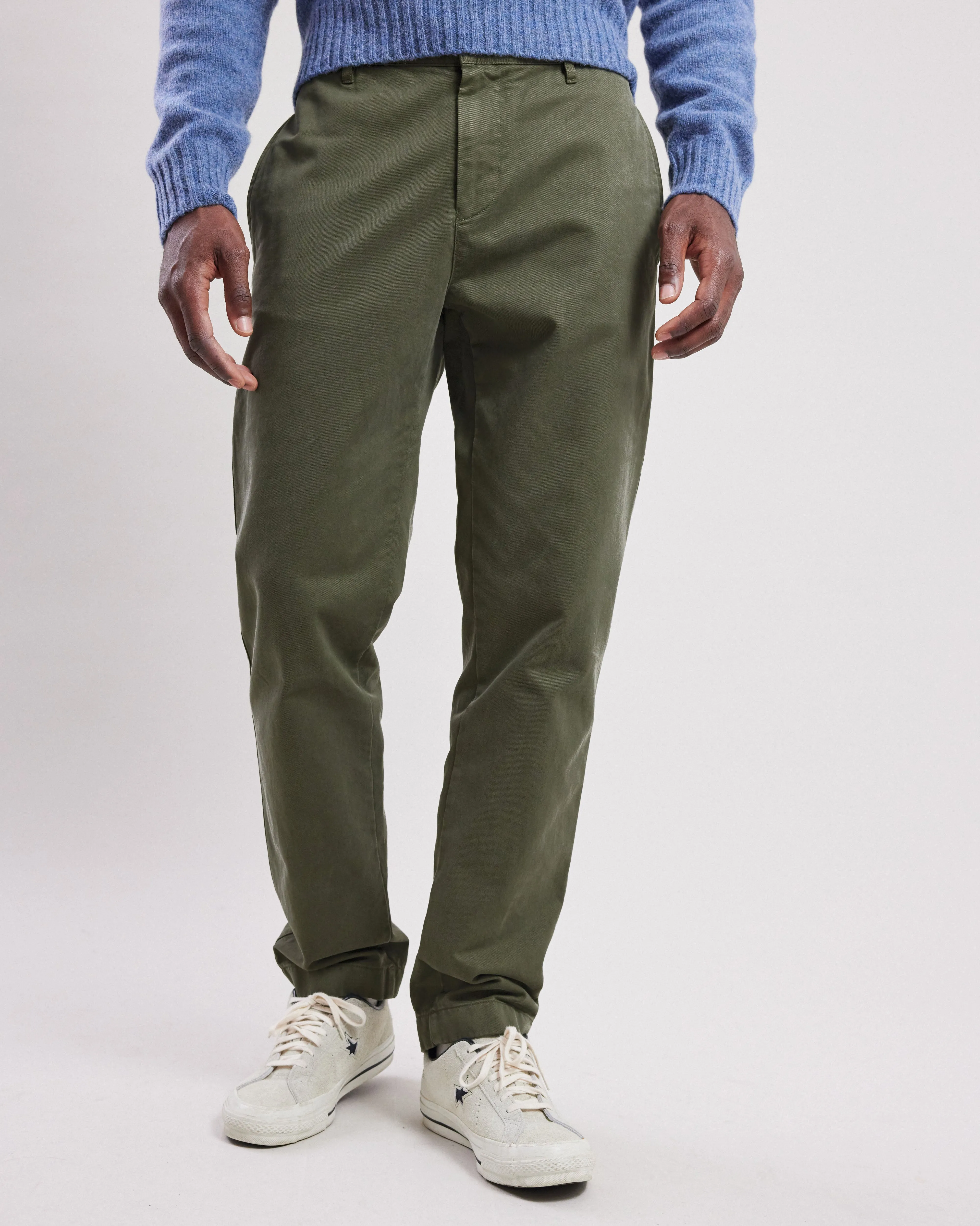 Pantalon Homme chino Vert Militaire Tex