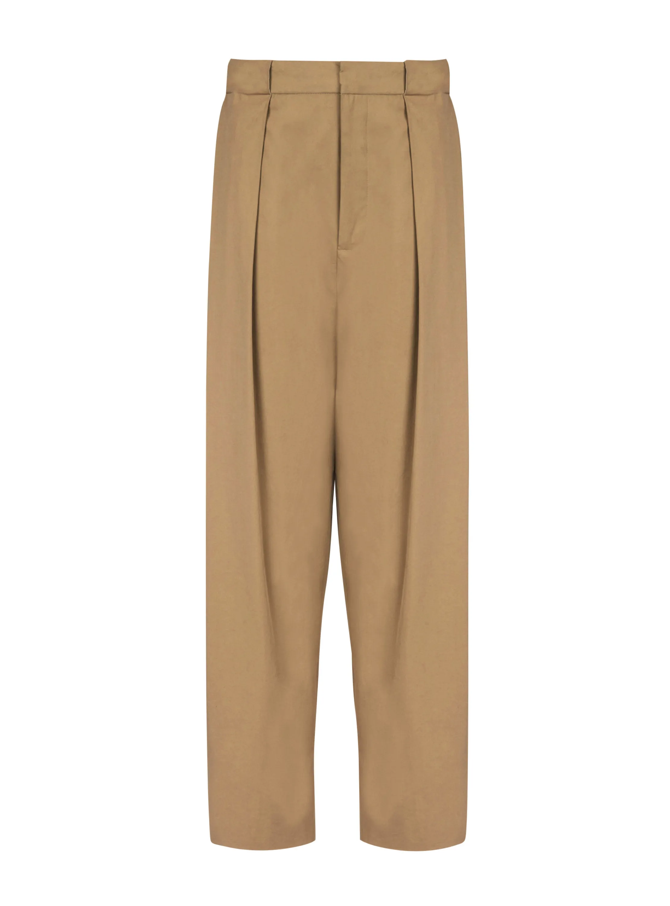 PANTALON à PLIS EN COTON - BALMAIN pour FEMME | Printemps