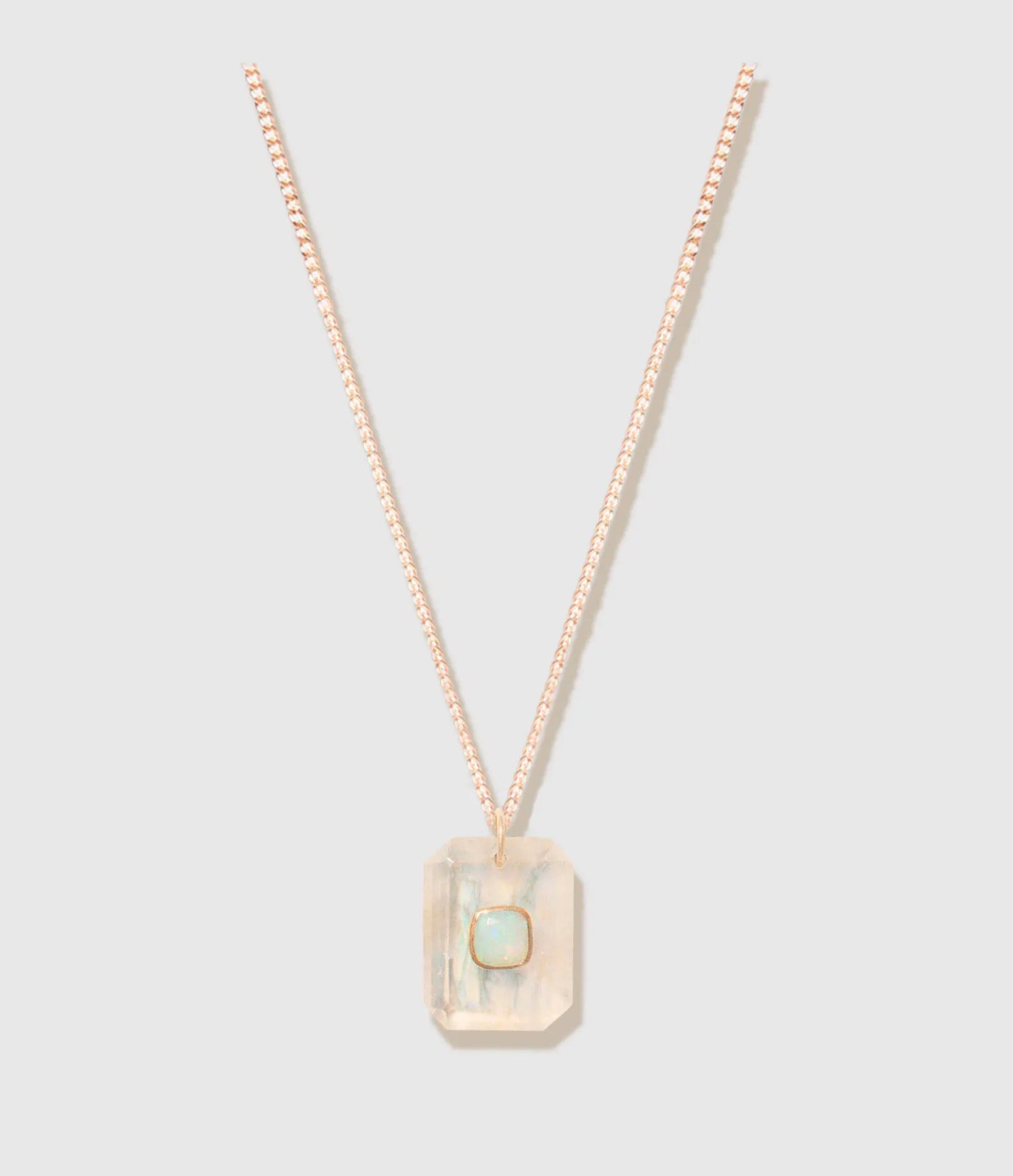 PASCALE MONVOISIN Partager  Collier Anton Moonstone N°2 Blanc  