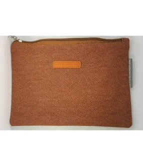 POCHETTE XL STYLE NATUREL GROS COTON CAMEL ET FIL LUREX