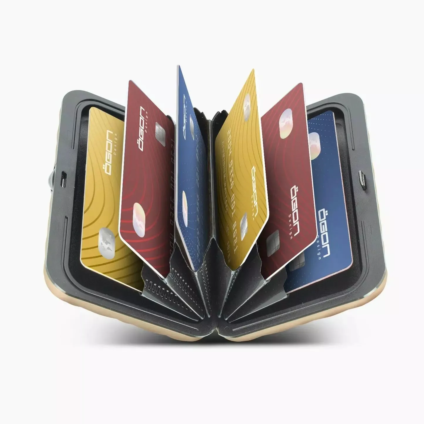 Porte-cartes pratique et compact Ögon kaki