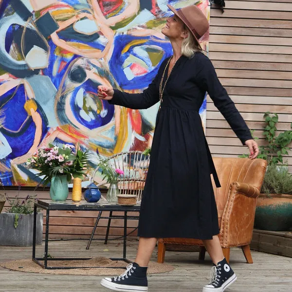 Robe Anaïs -  viscose noire