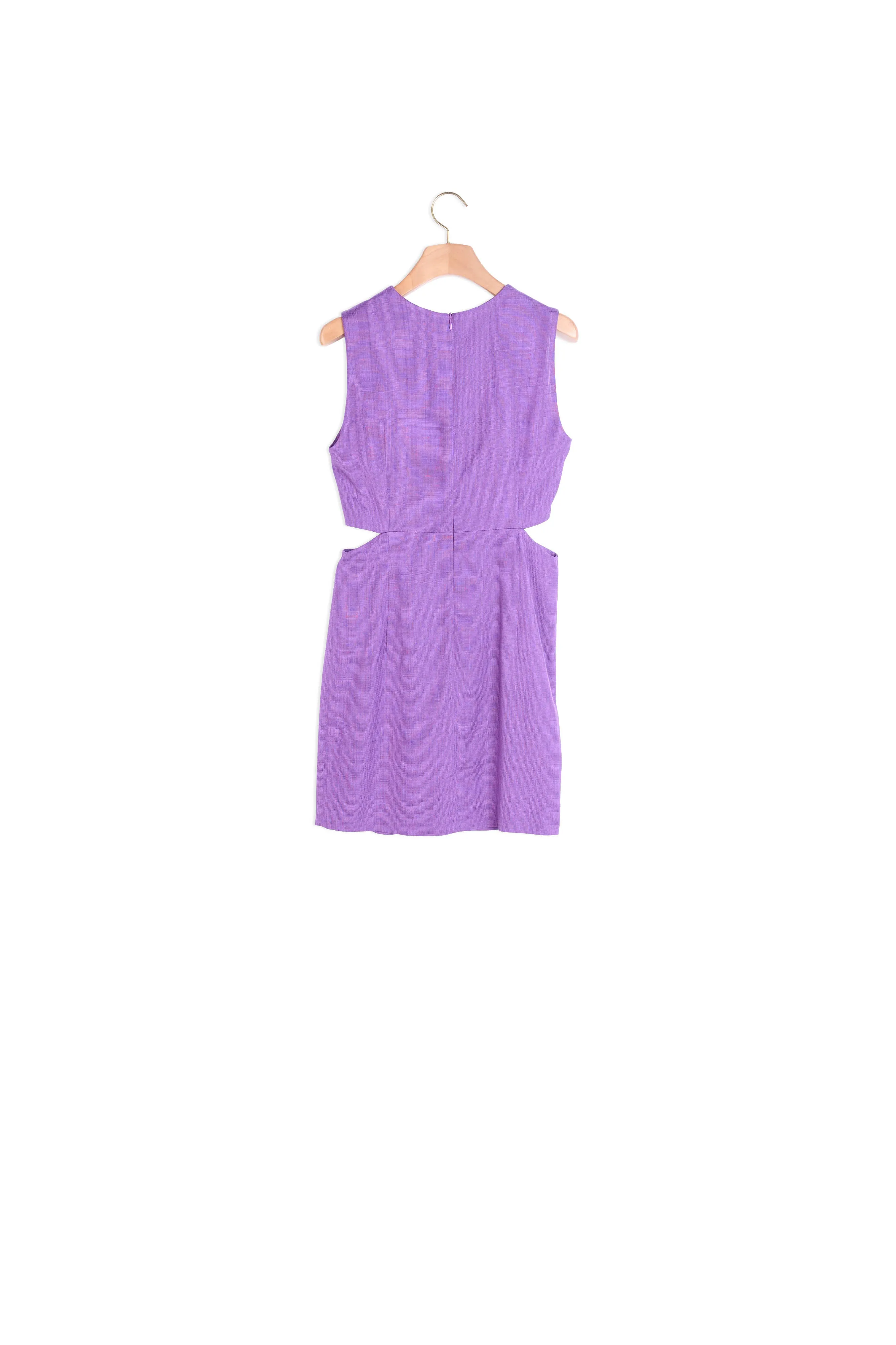 Robe courte drapée à découpes