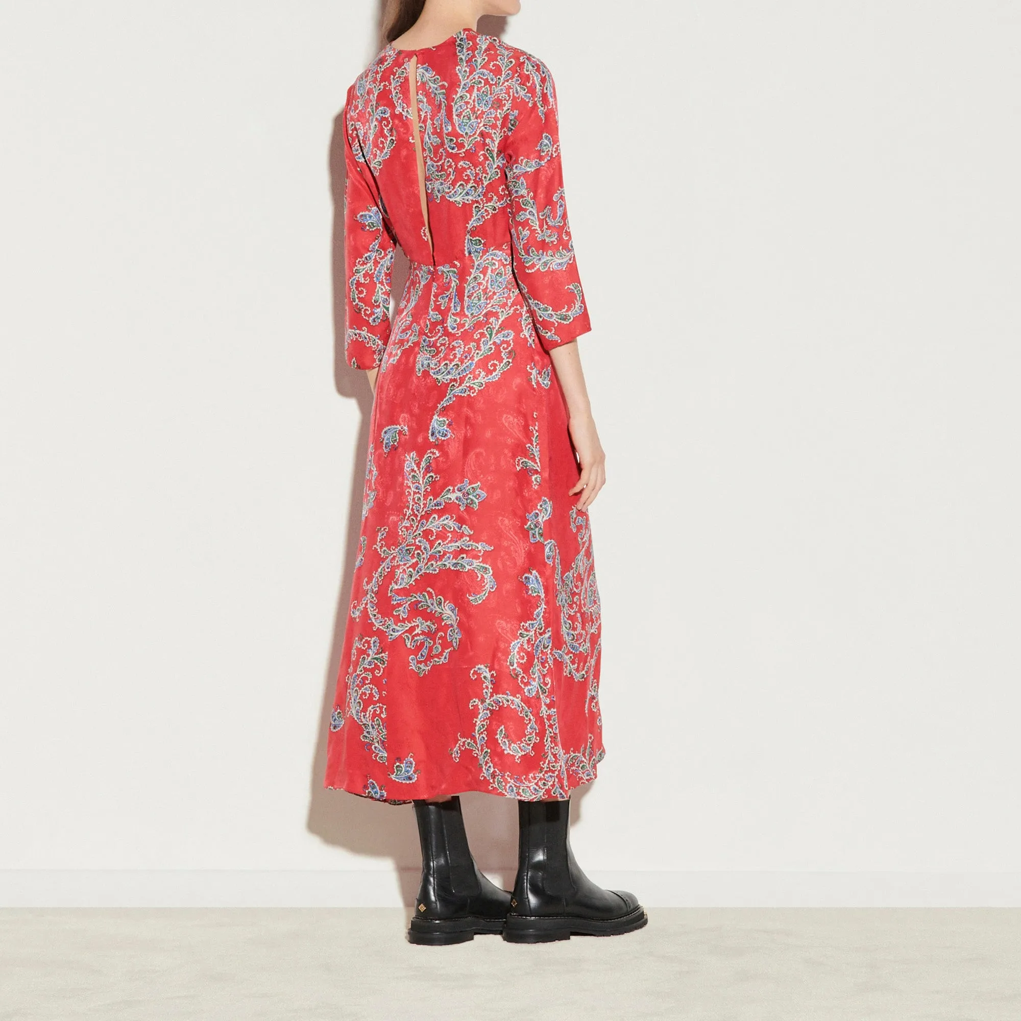 Robe midi imprimée