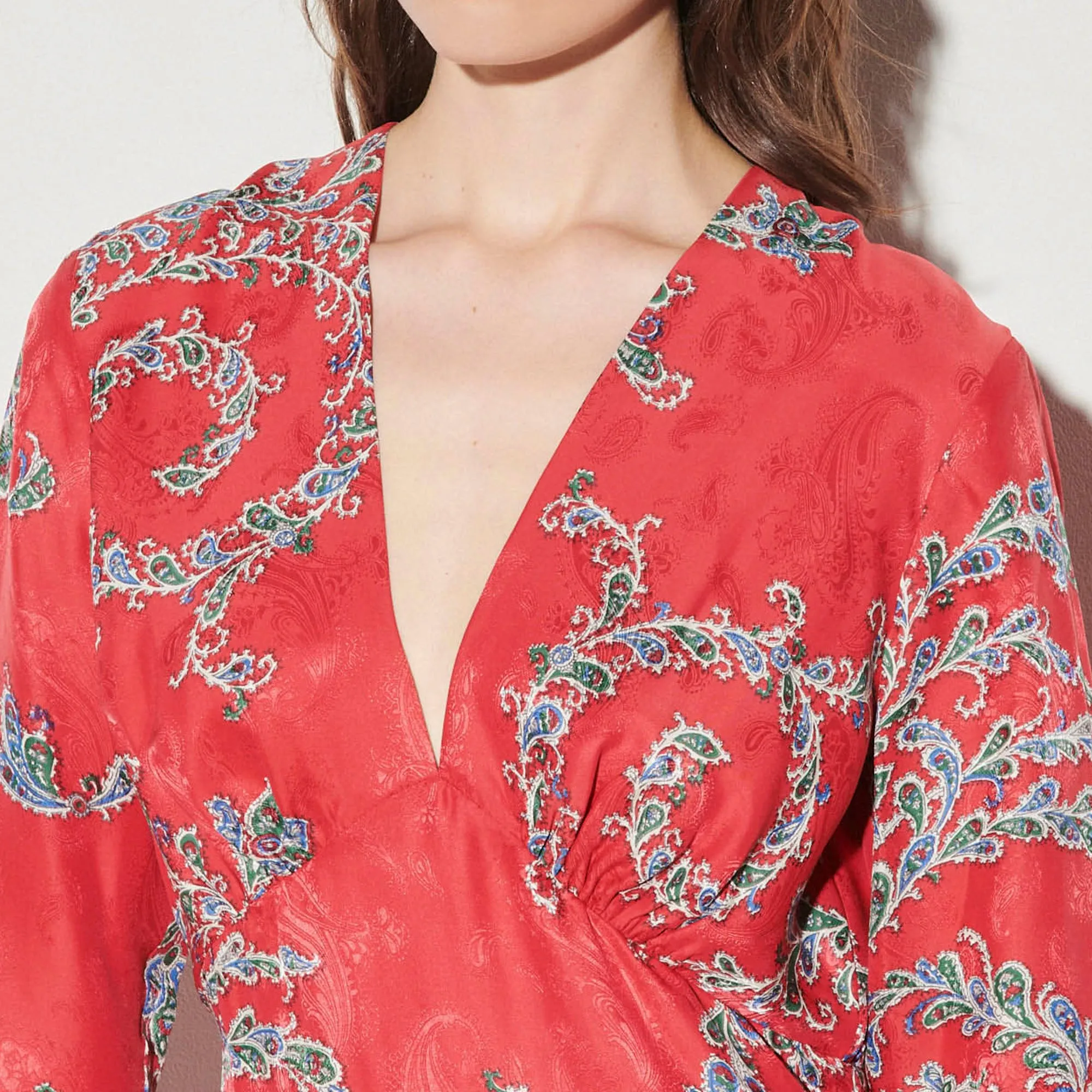 Robe midi imprimée