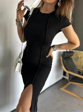 ROBE MOULANTE A FENTE