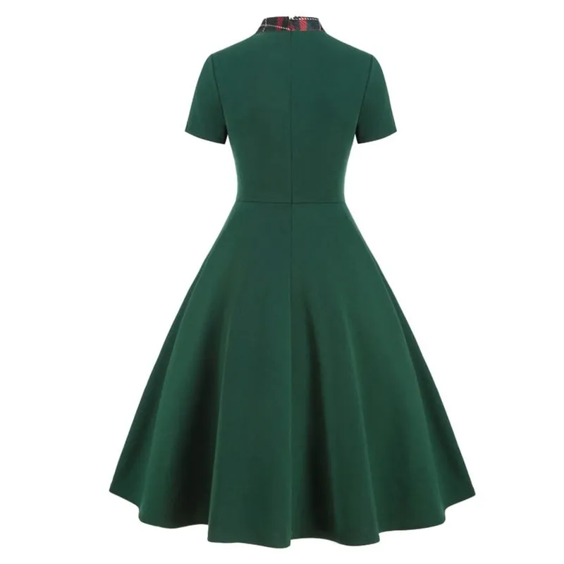 Robe Pin-Up  50's Verte et Rouge