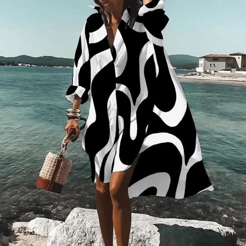 Sabrina | Robe imprimée surdimensionnée