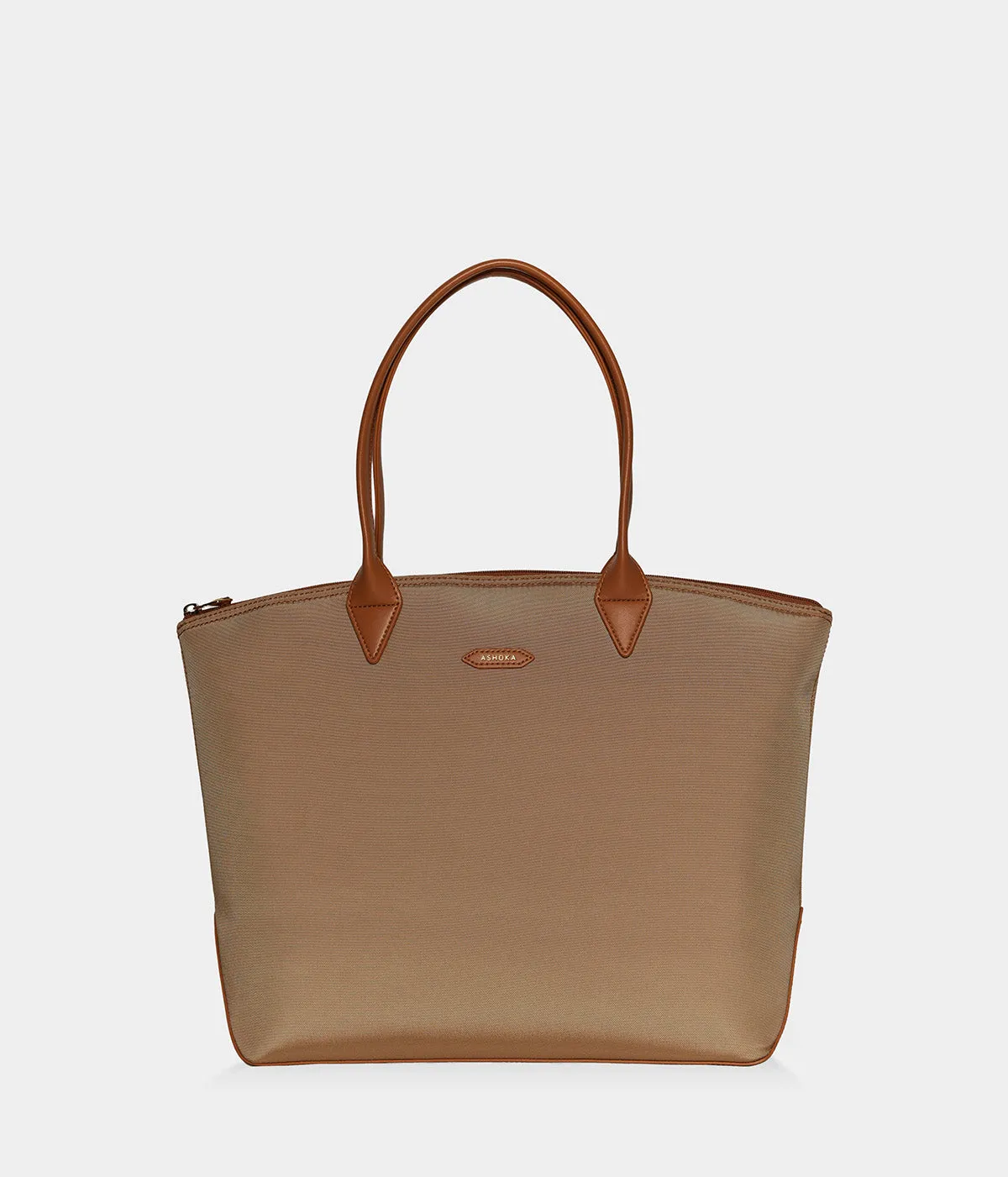 Sac cabas Jolly Apple Skin et Nylon recyclé caramel