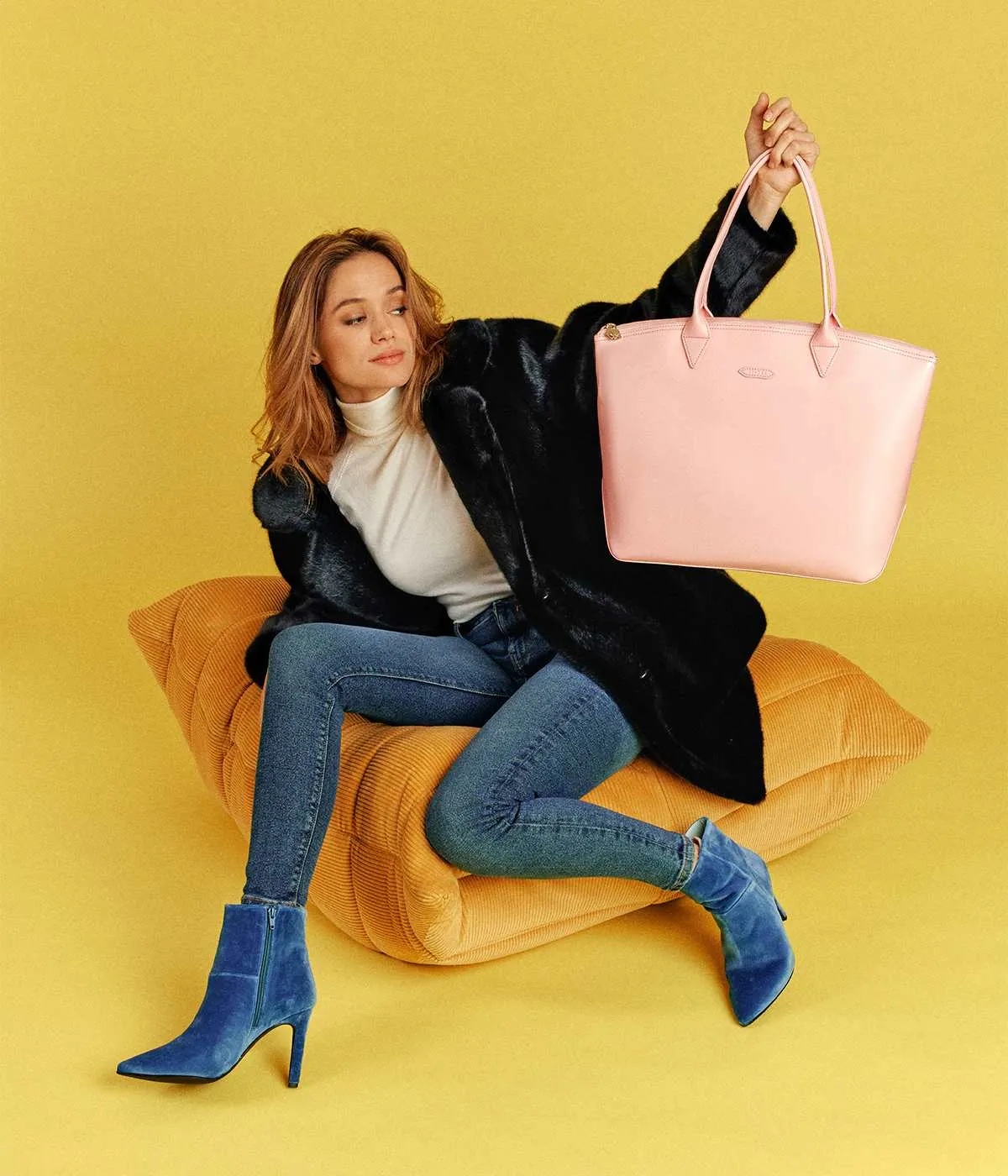 Sac Cabas Jolly Full Apple Skin Rose