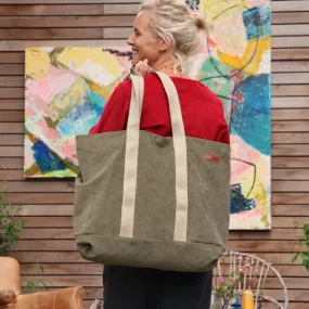 Sac Malo - Velours côtelé kaki clair