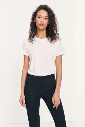 Samsoe Samsoe Femme - Solly Tee Solid 205 White - T-shirt Blanc
