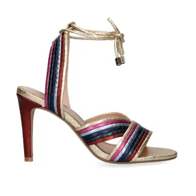 SANDALE À TALON EXÉ REBECA-383 SERPENT MULTICOLORE