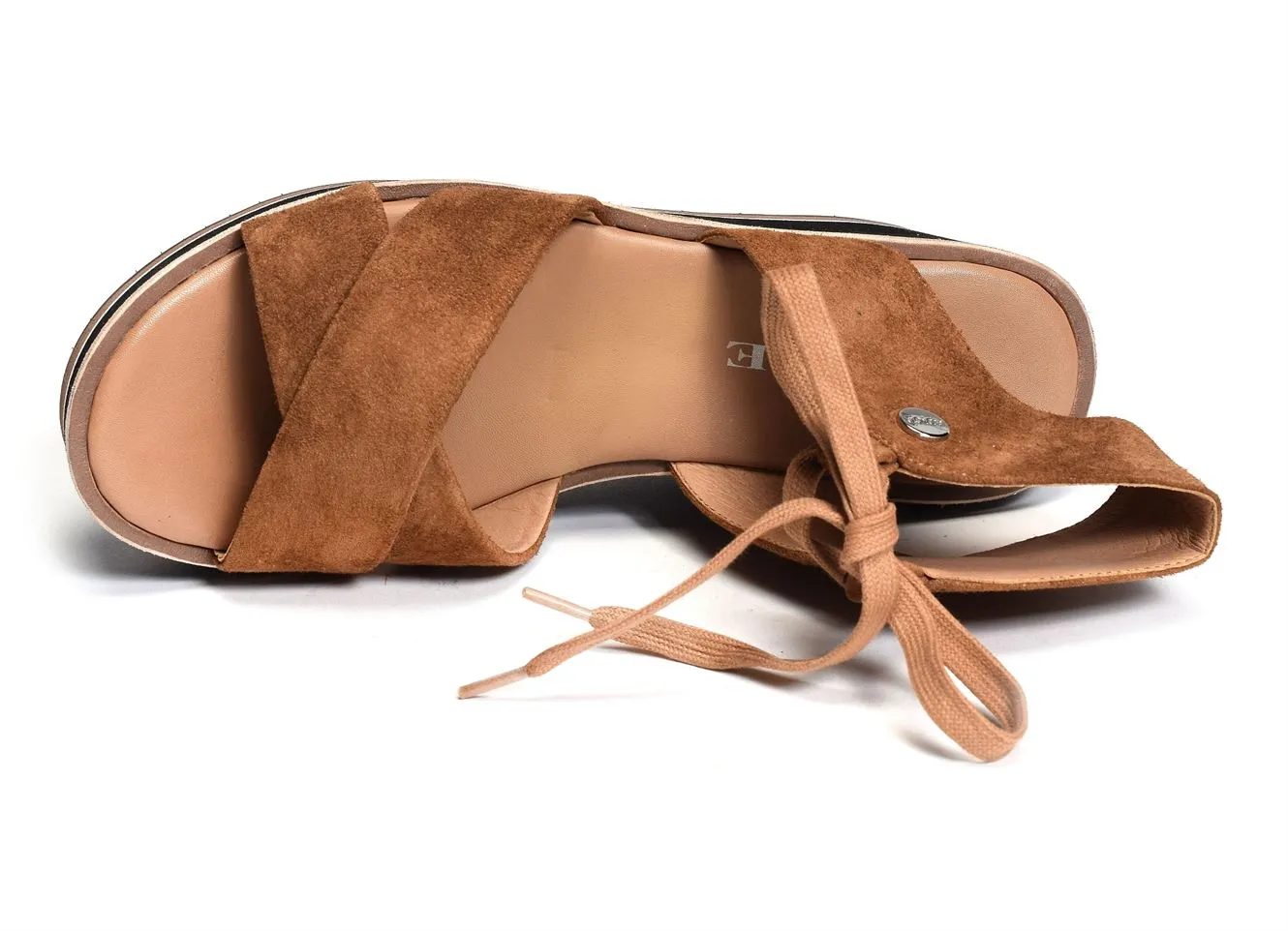sandales compensees Adige  Fatou camel 