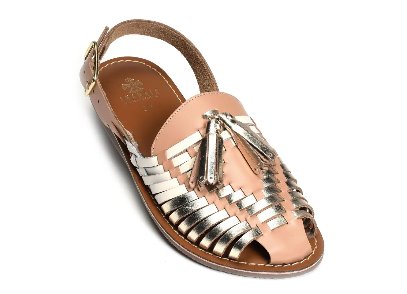 sandales et nu-pieds Anamaia  Ansb513 camel or 