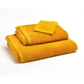 Serviette de toilette jaune LAUREAT  en coton | 3 Suisses
