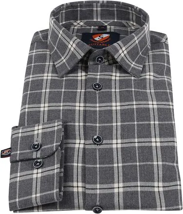 Suitable Chemise Smart à Carreaux Gris 238-6 HBD Check comm