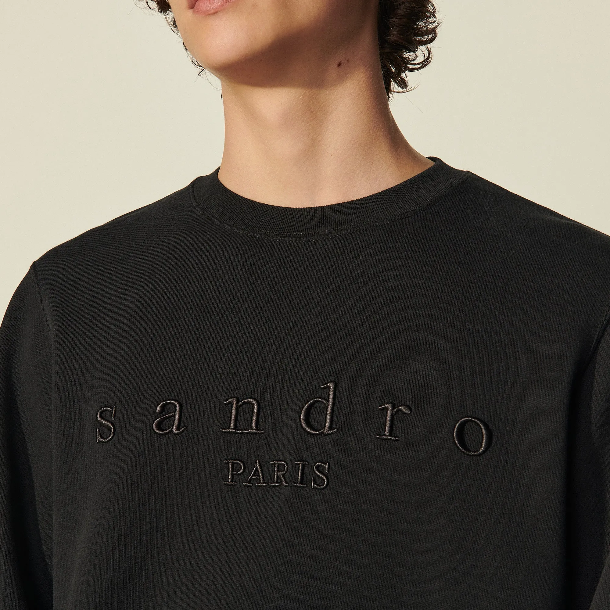 Sweat avec broderie Sandro