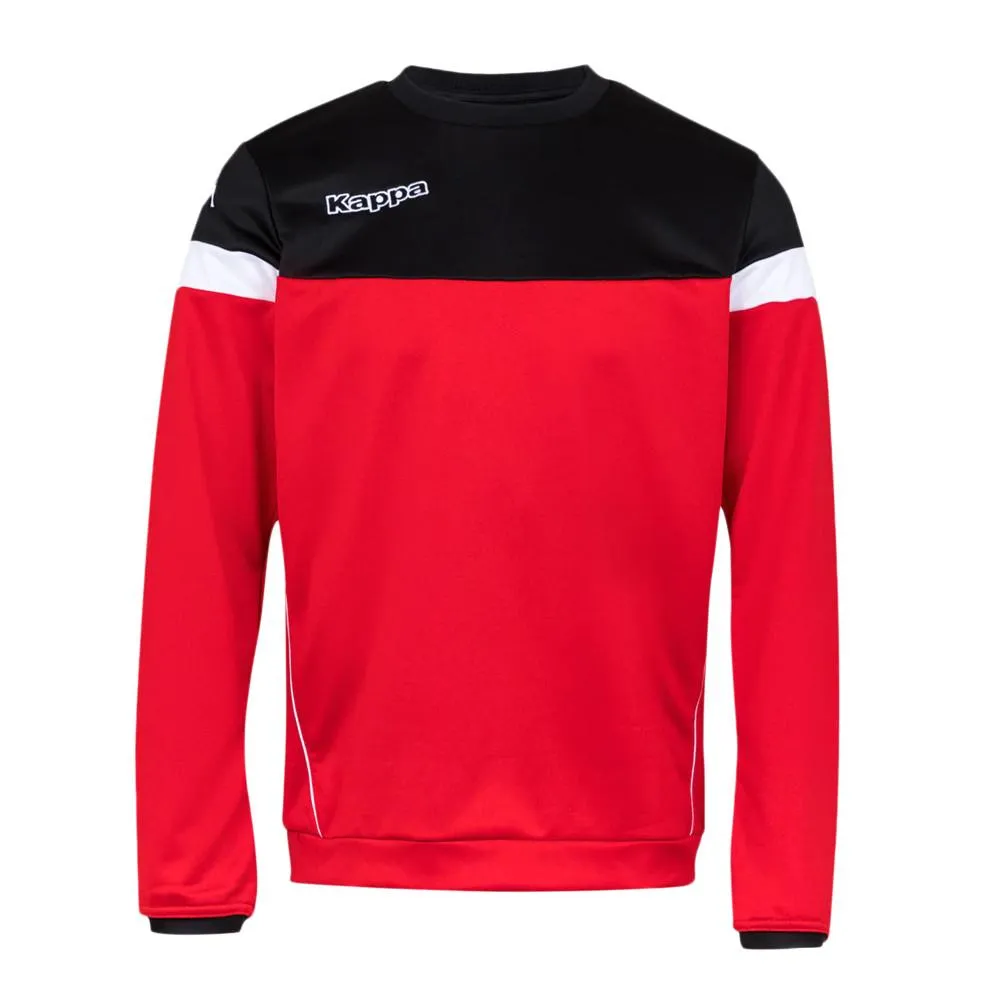 Sweat Rouge/Noir Homme Kappa Lido