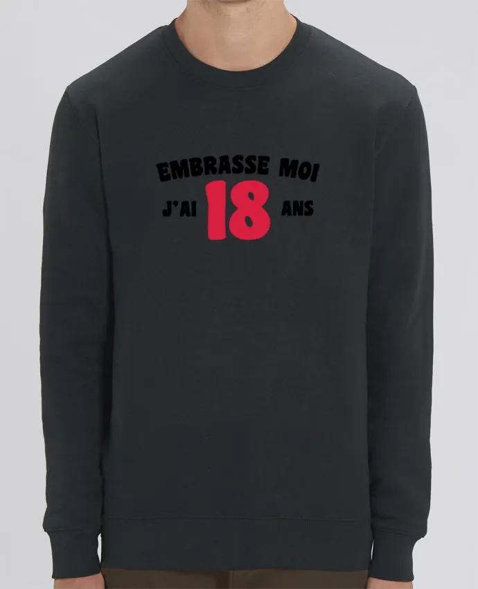 Sweat-shirt Embrasse moi j'ai 18 ans Par tunetoo