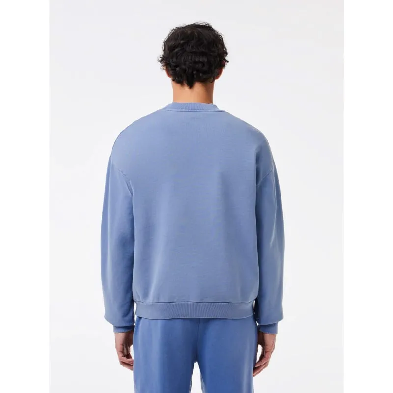 Sweatshirt effet vieillit bleu homme - Lacoste | wimod