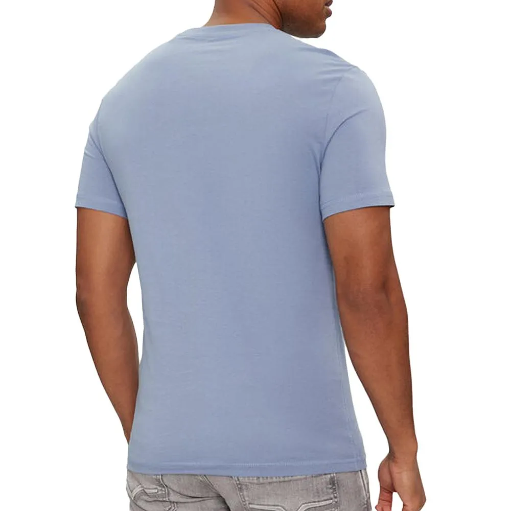 T-shirt Bleu Clair Homme Guess Aidy