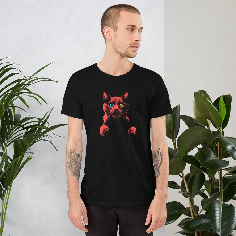 T-shirt Chat Rouge