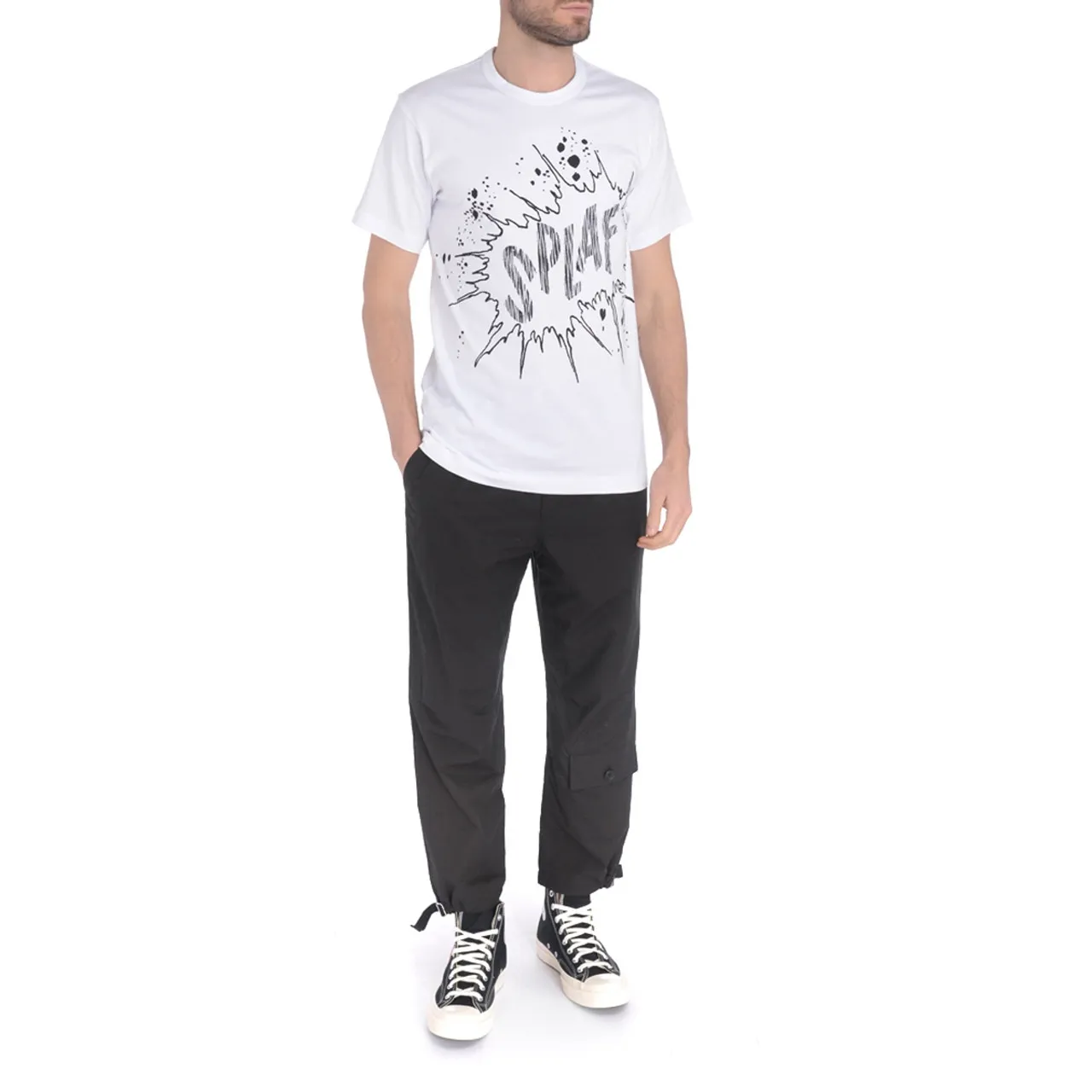 T-shirt Comme des Garcons Chemise blanche à imprimé Splaf