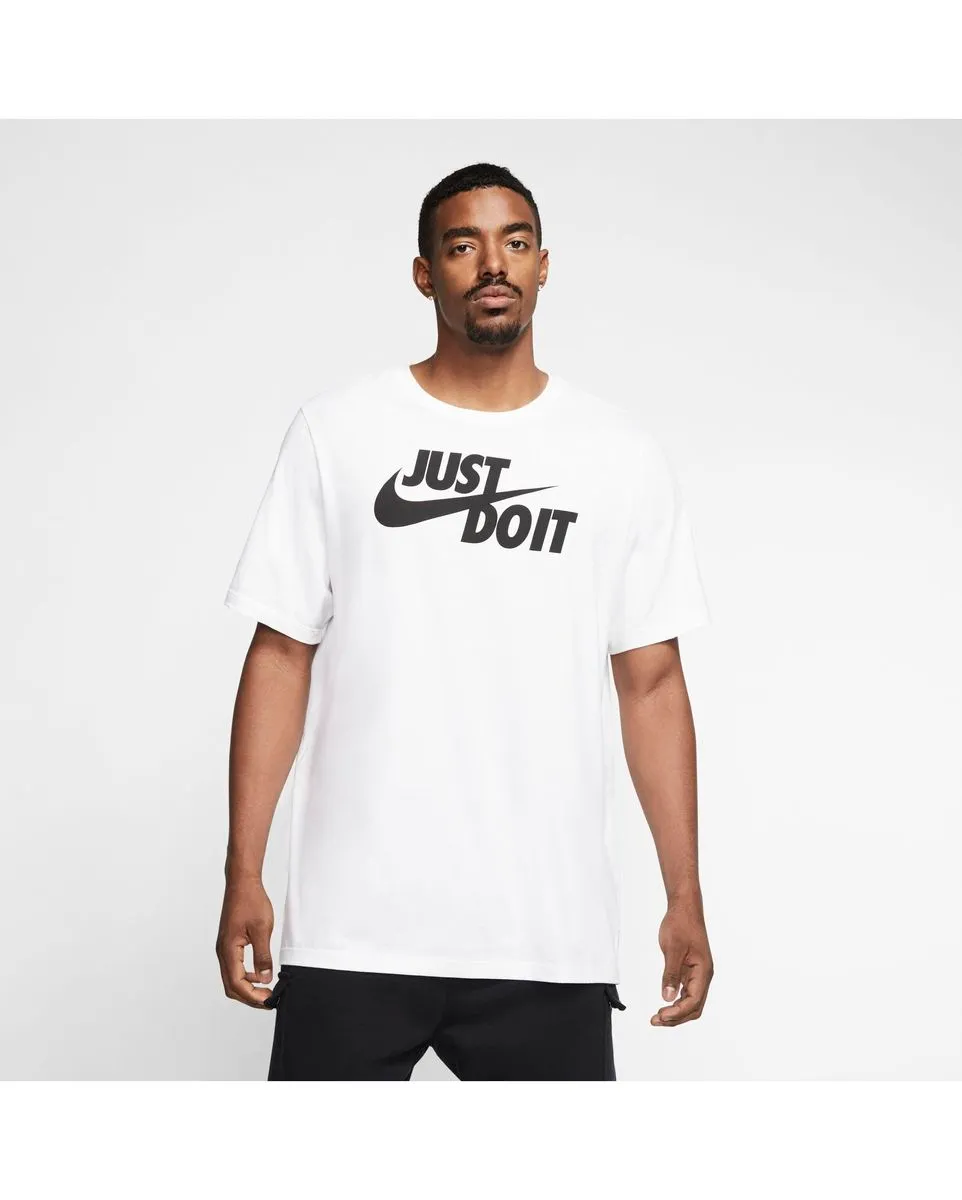 T-Shirt homme M NSW TEE JUST DO IT SWOOSH Blanc