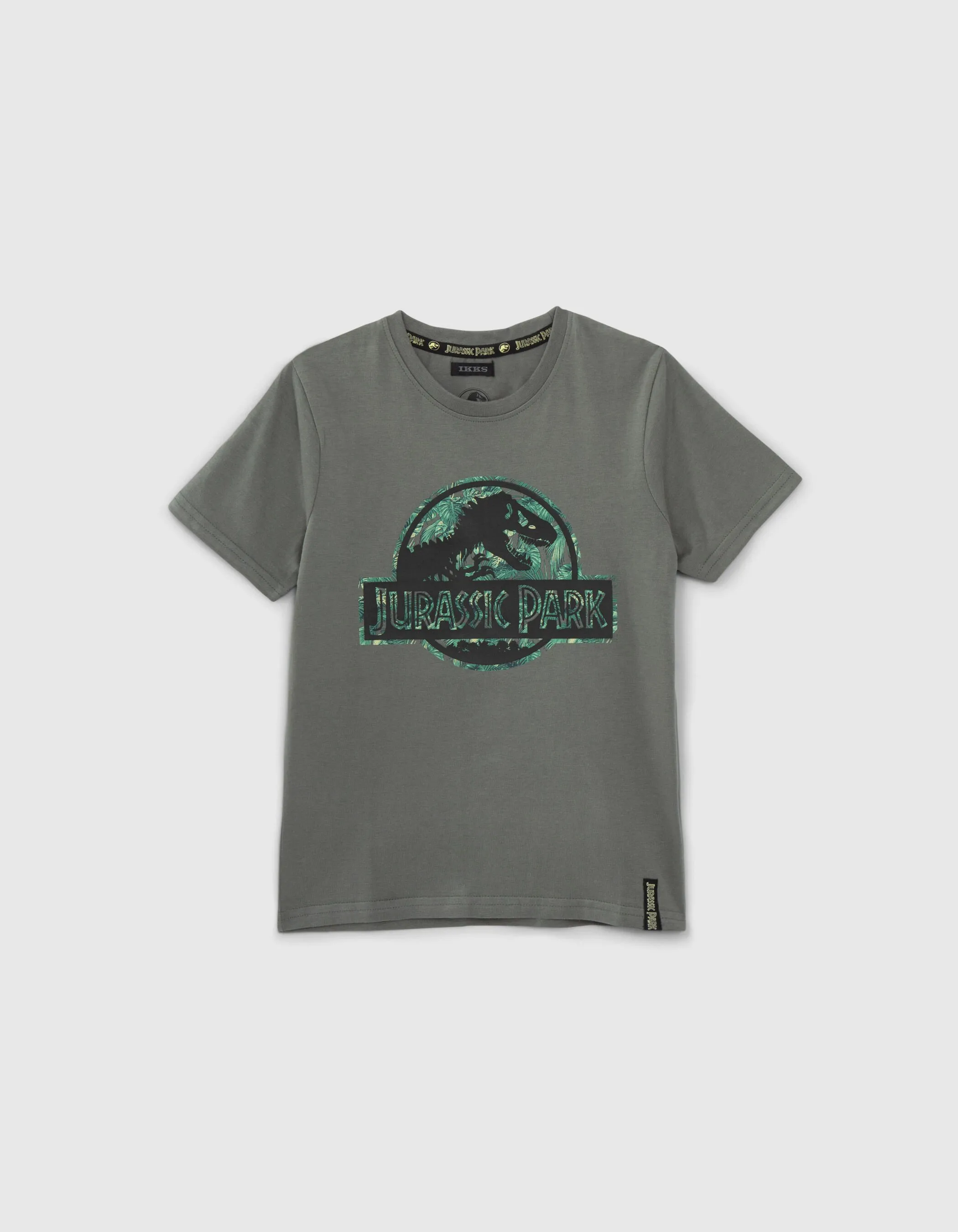 T-shirt kaki logo gomme JURASSIC PARK garçon