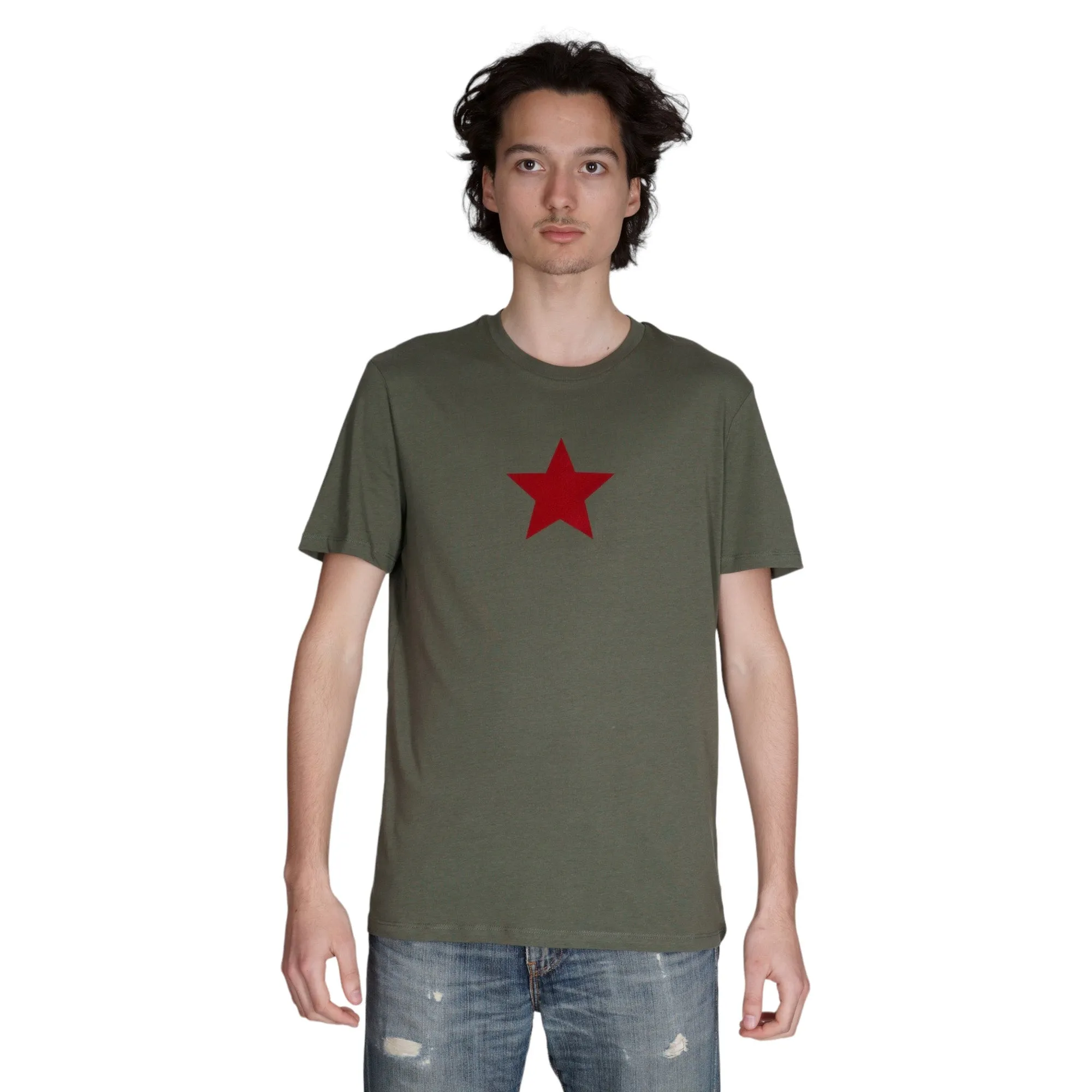 T-shirt kaki toile en coton bio