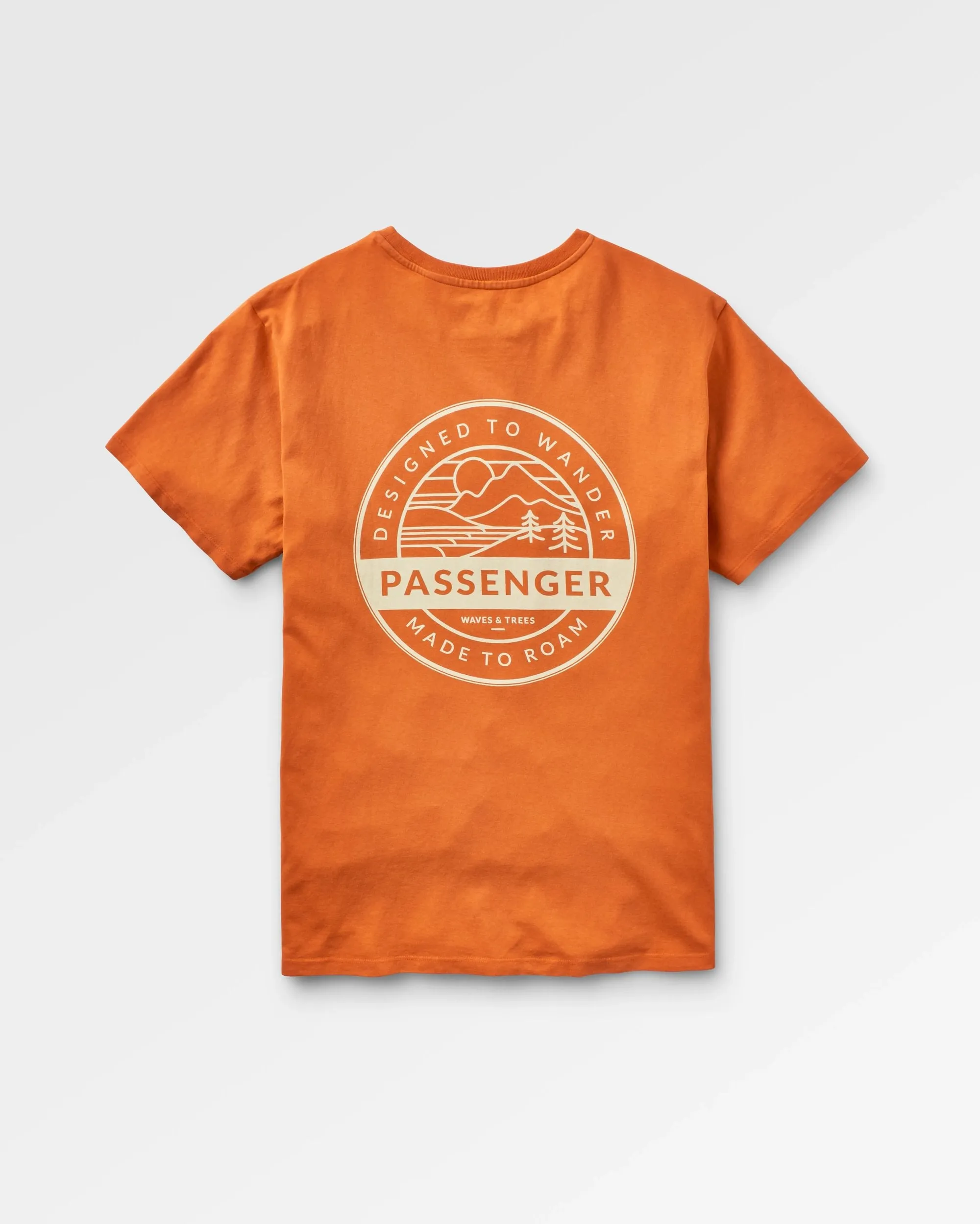 T-shirt Odyssey en Coton Recyclé - Orange Brlé