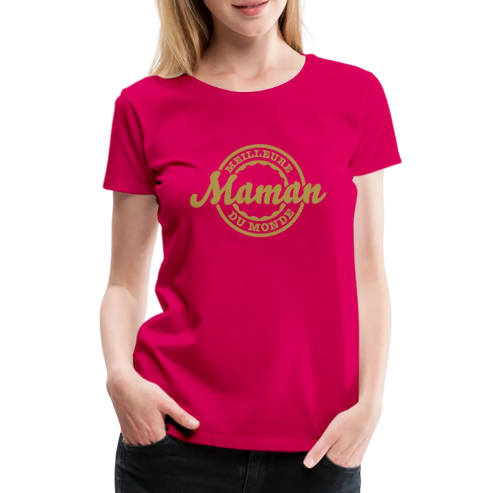 T-shirt Premium Femme, Impression Flex Meilleure Maman