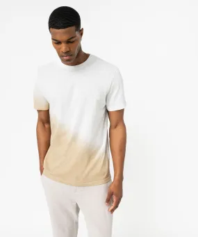tee-shirt manches courtes en coton flamme tie-and-dye homme blanc tee-shirts