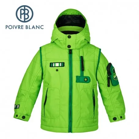 Veste de ski POIVRE BLANC W15-0900 BBBY Verte BB Garçon