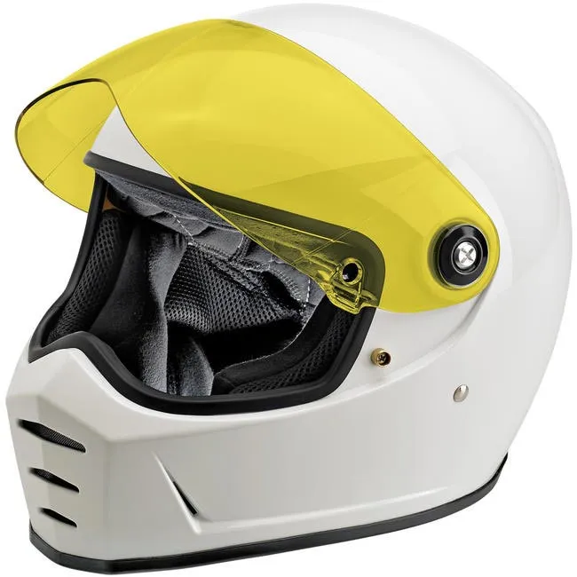 Visière casque Biltwell Lane Splitter anti-fog shield yellow jaune